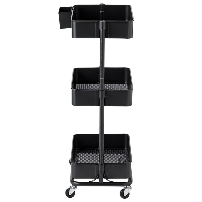 STEEL WAGON TROLLEY 3 BK