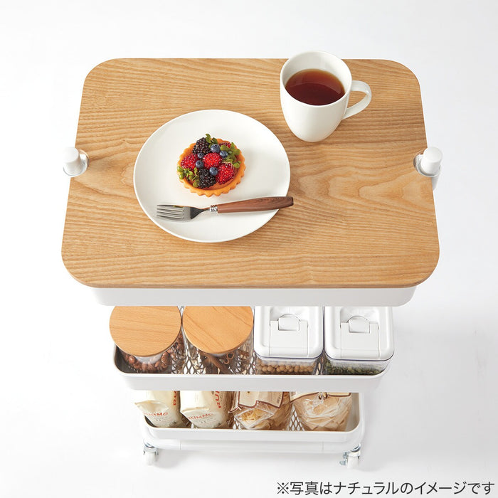 NON-SLIP WOOD TRAY FOR STEEL WAGON TROLLEY S