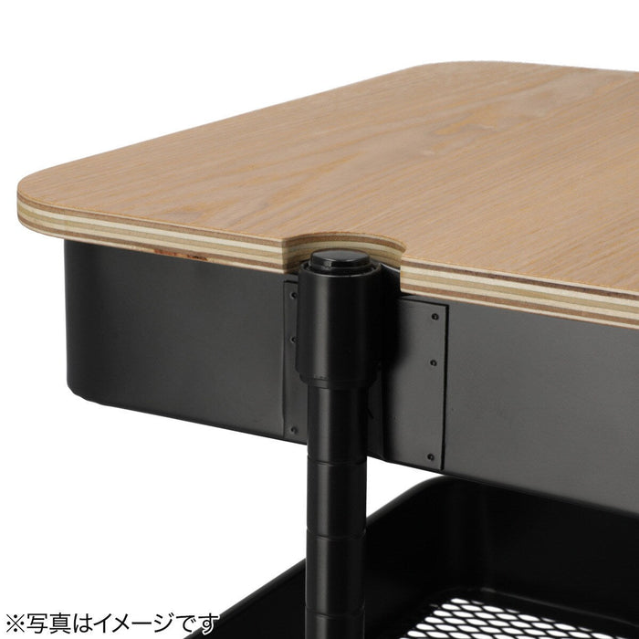 NON-SLIP WOOD TRAY FOR STEEL WAGON TROLLEY S