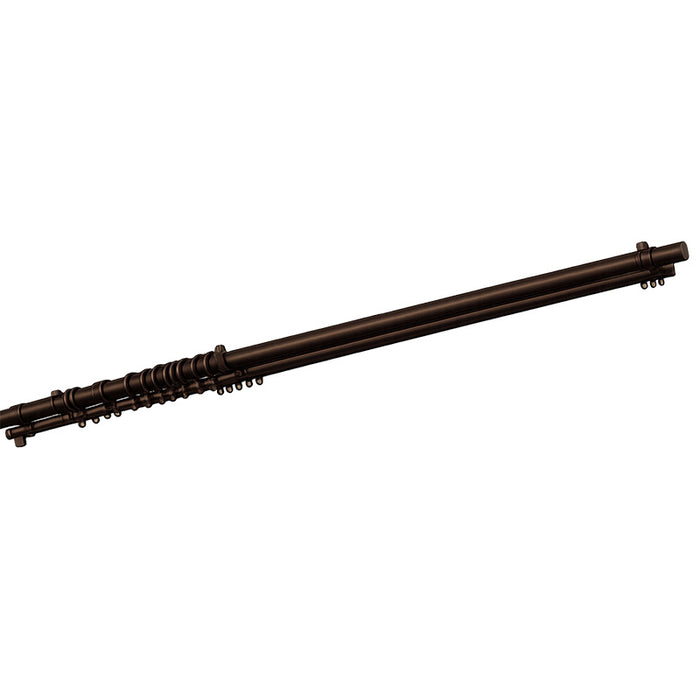 FLEXIBLE CURTAIN POLE FRESCO3 DBR 2M/W