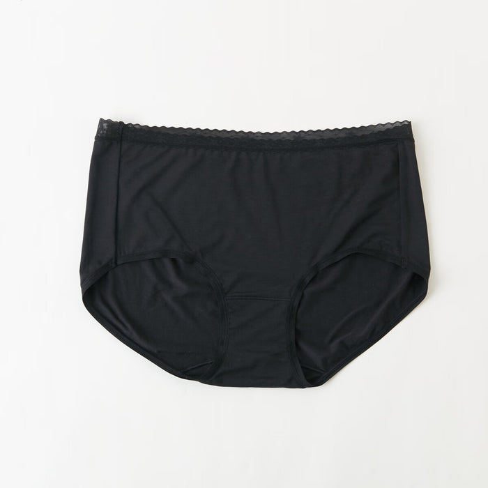 WOMEN MODAL LACE UNDERWEAR BK XL