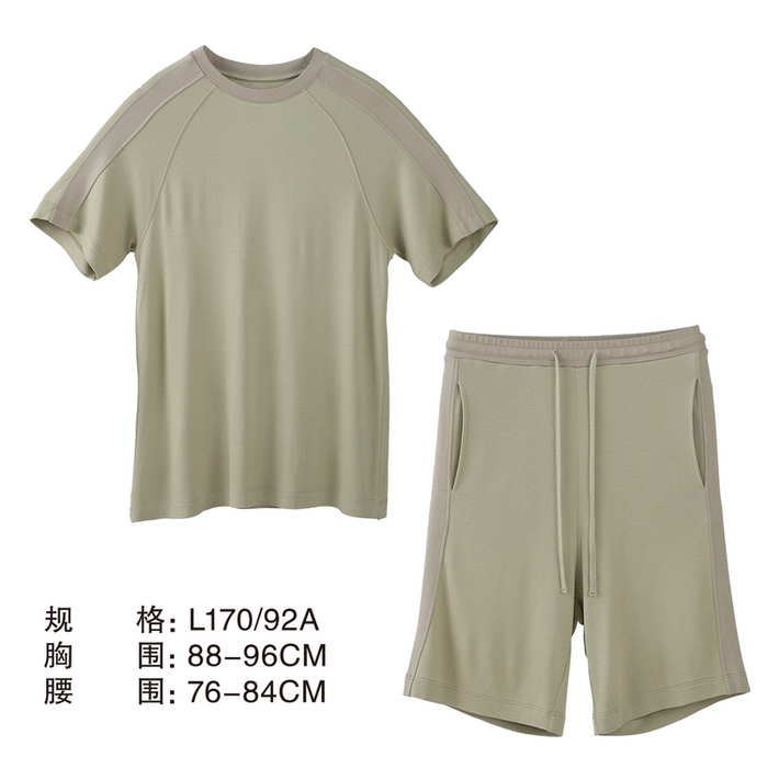 M PAJAMAS AIR MESH SET L-GY L