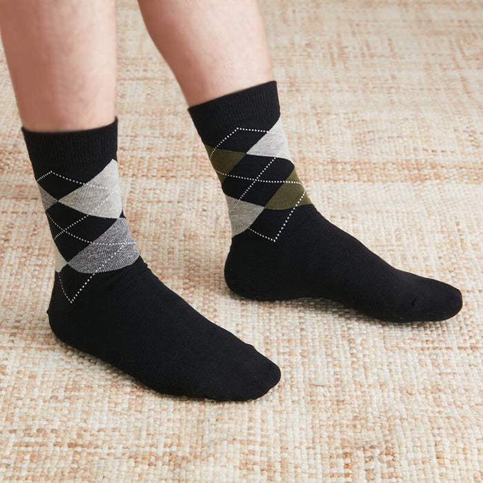 MEN SOCKS DIAMOND BK