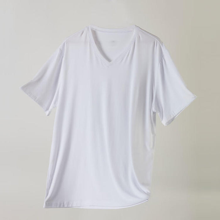 MEN MODAL VNECK SHORT WH L