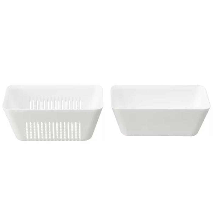 RECTANGLE STRAINER AND BOWL M