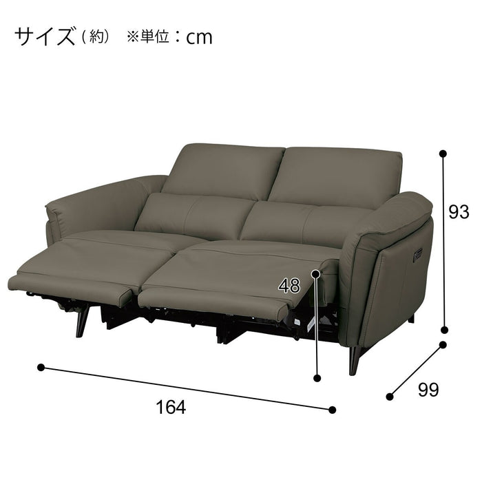 2M ELECTRIC 2P SOFA LS02 NW DGR