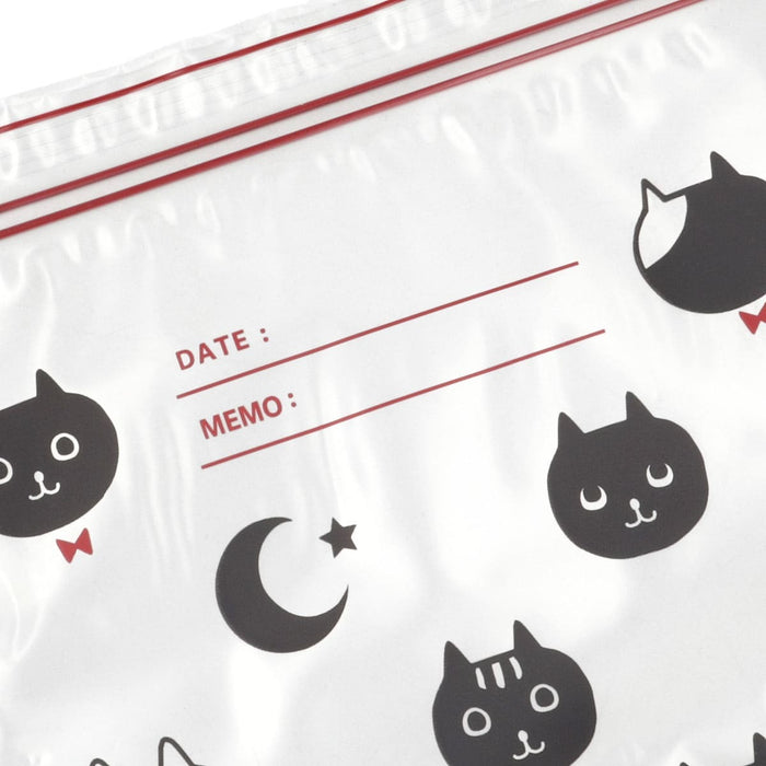 FREEZERBAG DOUBLE ZIPPER  CAT PATTERN TW M25
