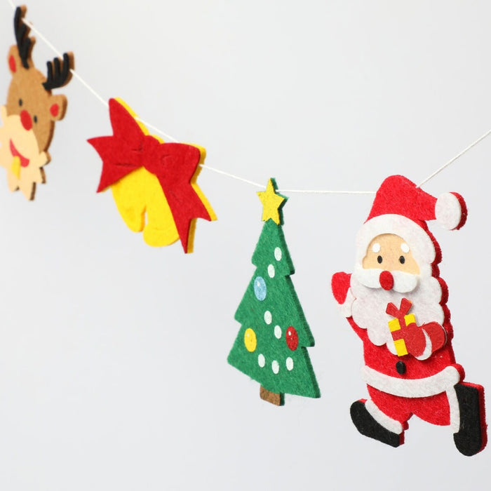 CHRISTMAS BANNER SANTA FRIENDS N2GL