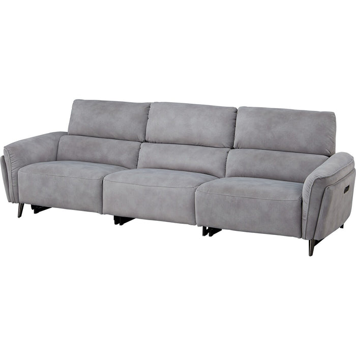 2M ELECTRIC WIDE 3 SEATER SOFA LS02 PEY GY