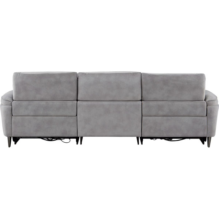 2M ELECTRIC WIDE 3 SEATER SOFA LS02 PEY GY