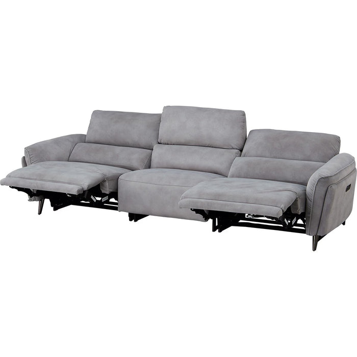 2M ELECTRIC WIDE 3 SEATER SOFA LS02 PEY GY