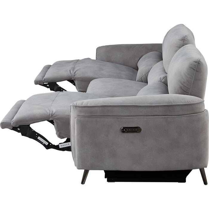 2M ELECTRIC WIDE 3 SEATER SOFA LS02 PEY GY