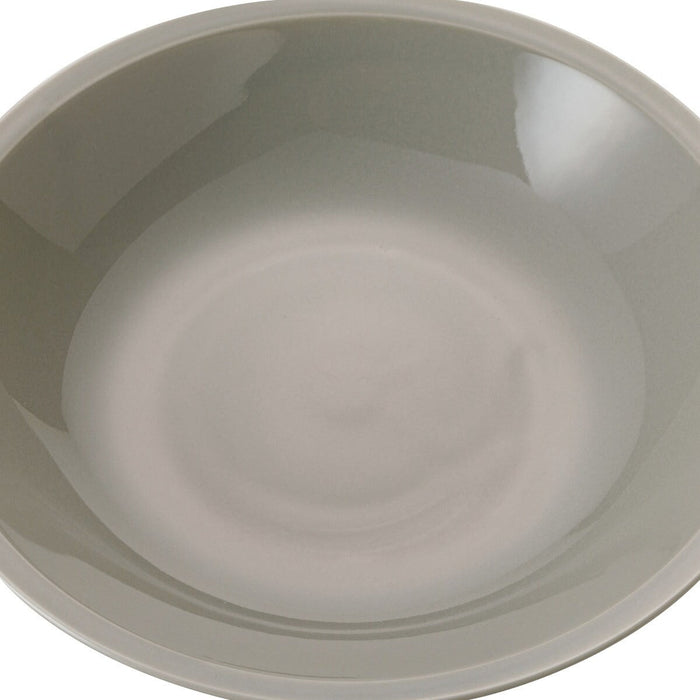 ULTRA LIGHTWEIGHT 22CM ROUND DEEP PLATE KARU:ECLE RIM PLATE GY