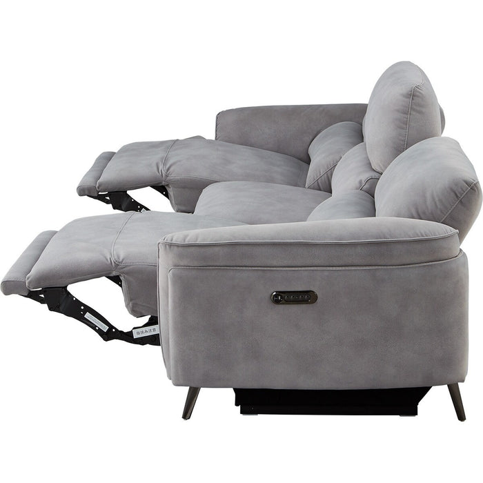 2M ELECTRIC WIDE 3 SEATER SOFA LS02 PEY GY