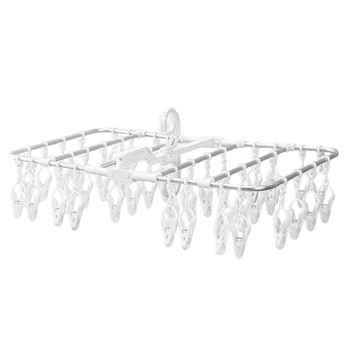 ALUMINUM LAUNDRY PEG HANGER 40P WH