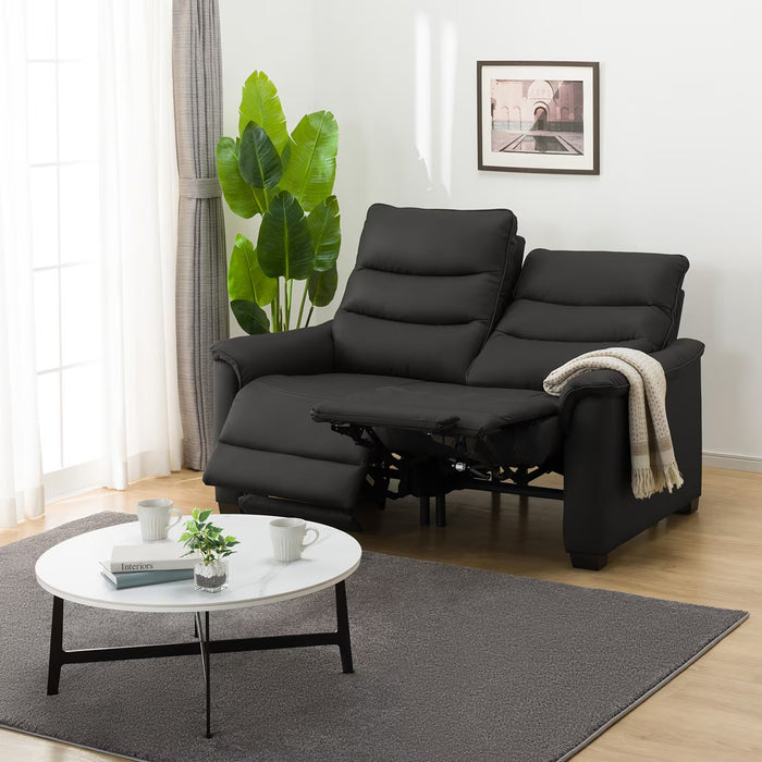 2P ELECTRIC SOFA N-BELIEVA 3 LEATHER BK