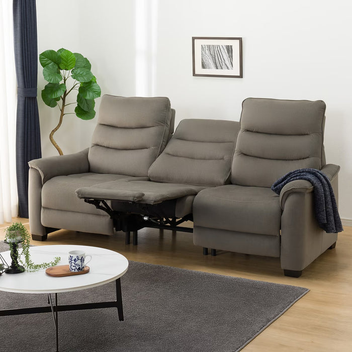 3 ELECTRIC 3P SOFA N-BELIEVA 3 MICROFIBER GY