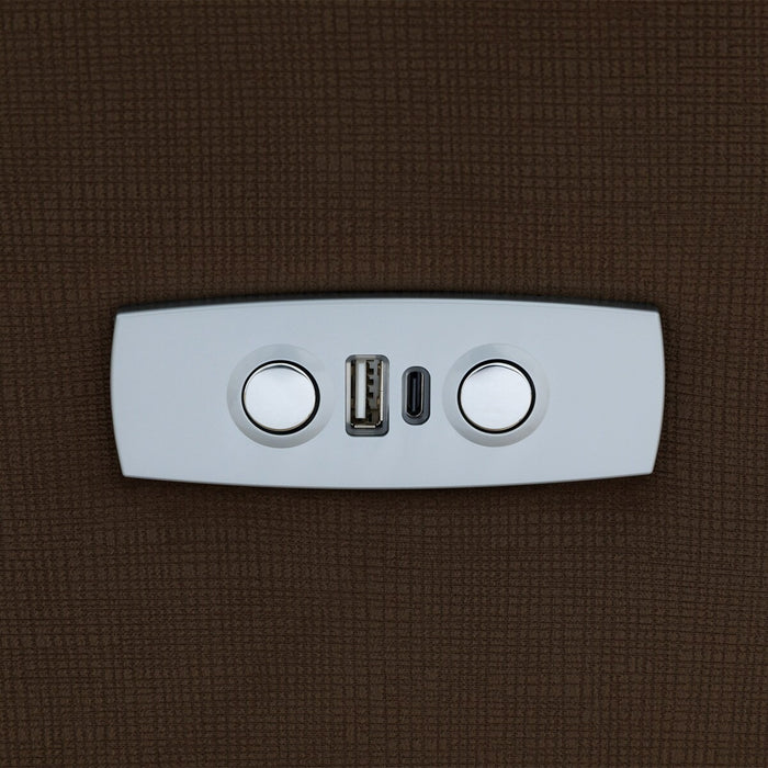 2P ELECTRIC SOFA N-BELIEVA 3 MICROFIBER BR