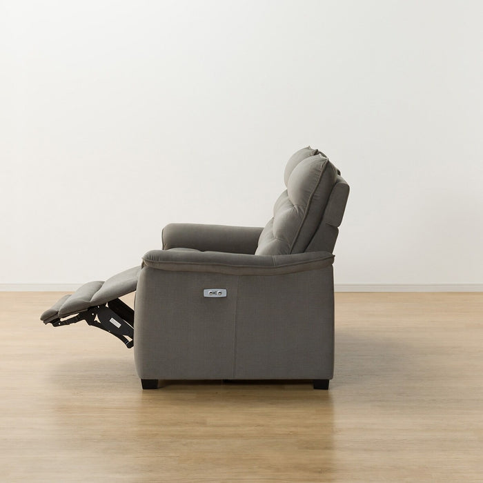 2P ELECTRIC SOFA N-BELIEVA 3 MICROFIBER GY