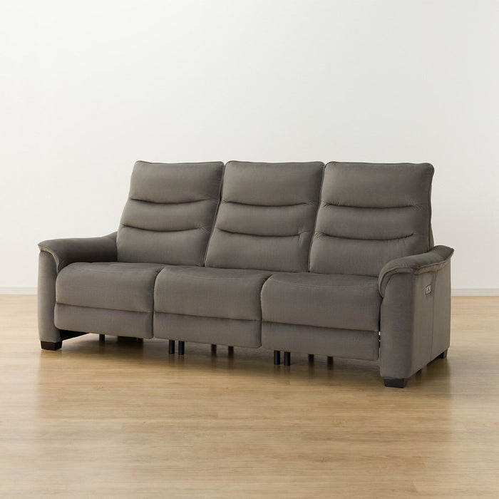 3 ELECTRIC 3P SOFA N-BELIEVA 3 MICROFIBER GY