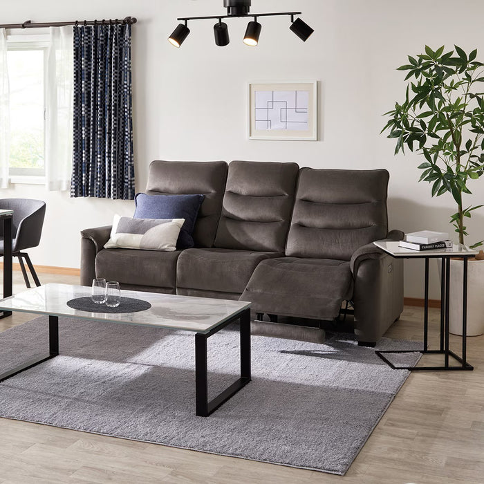 3P ELECTRIC SOFA N-BELIEVA 3 MICROFIBER GY