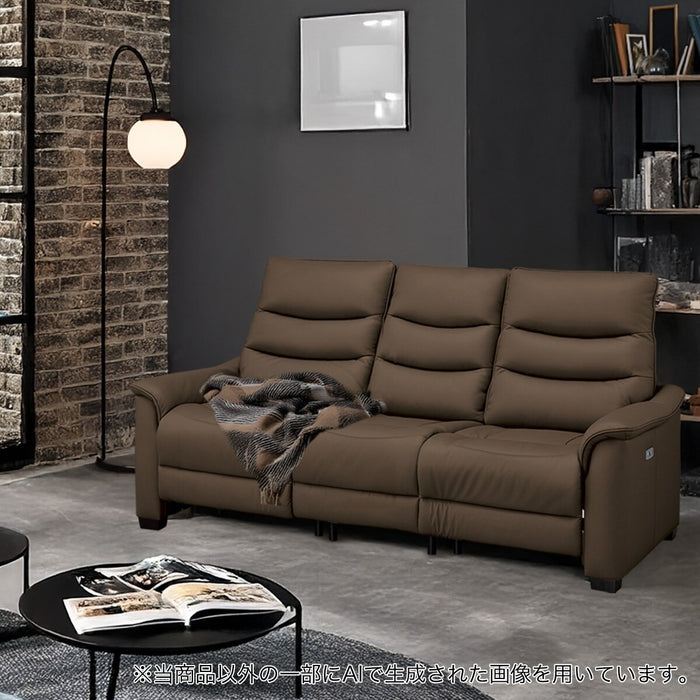 2P ELECTRIC SOFA N-BELIEVA 3 LEATHER BK