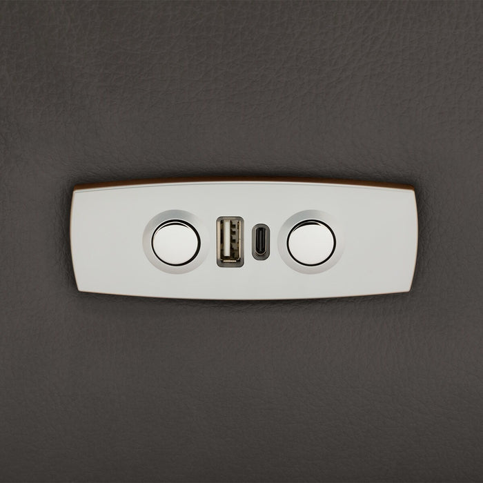 3 ELECTRIC 3P SOFA N-BELIEVA 3 TK-LEATHER DGY