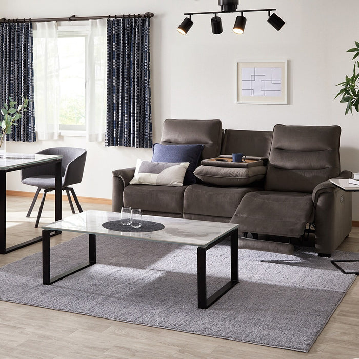 3P ELECTRIC SOFA N-BELIEVA 3 MICROFIBER GY