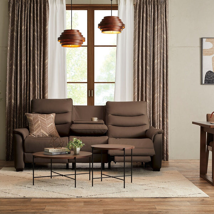 3P ELECTRIC SOFA N-BELIEVA 3 LEATHER BR