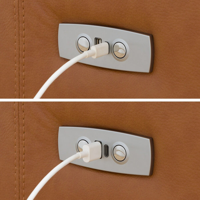 3P ELECTRIC SOFA N-BELIEVA 3 TK-LEATHER BR