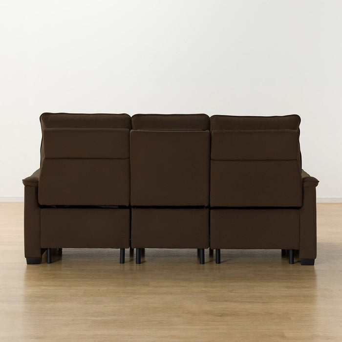 3P ELECTRIC SOFA N-BELIEVA 3 MICROFIBER BR