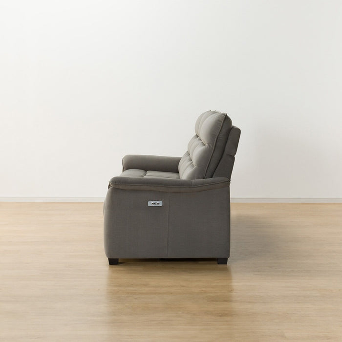 3P ELECTRIC SOFA N-BELIEVA 3 MICROFIBER GY