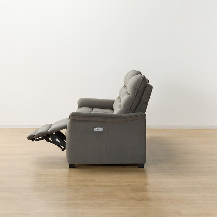 3P ELECTRIC SOFA N-BELIEVA 3 MICROFIBER GY