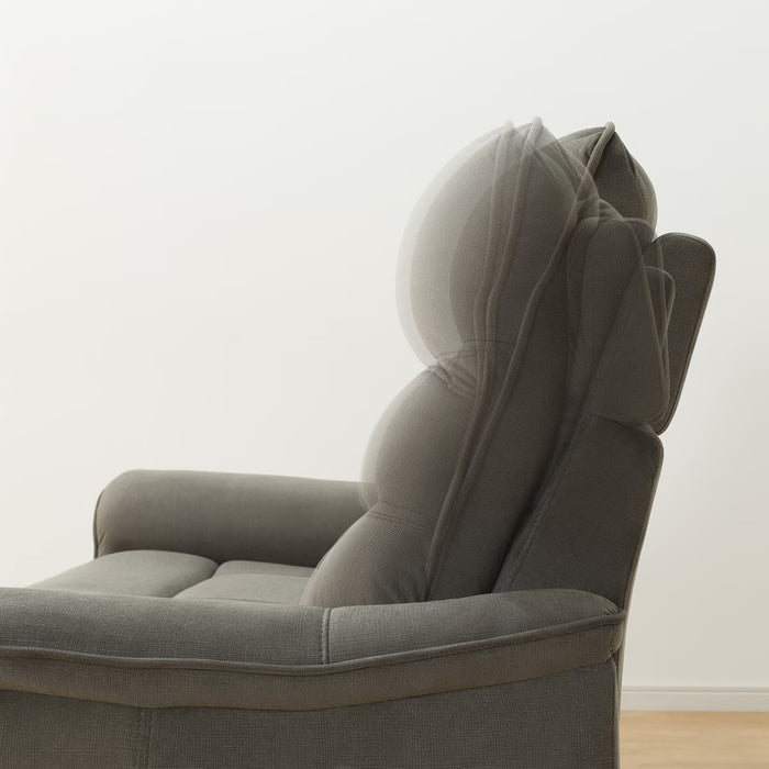 3P ELECTRIC SOFA N-BELIEVA 3 MICROFIBER GY