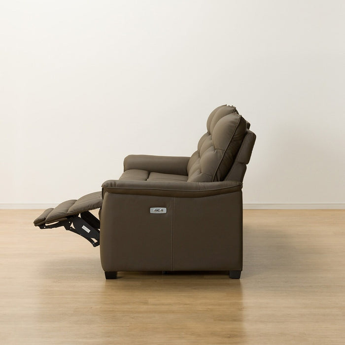 3P ELECTRIC SOFA N-BELIEVA 3 LEATHER BR