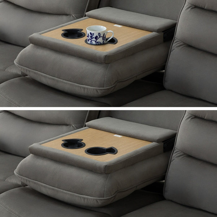 3P ELECTRIC SOFA N-BELIEVA 3 MICROFIBER GY