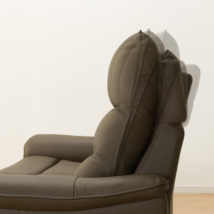 3P ELECTRIC SOFA N-BELIEVA 3 LEATHER BR