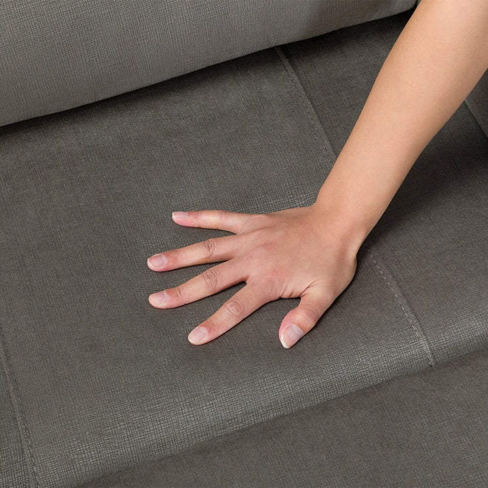 3P ELECTRIC SOFA N-BELIEVA 3 MICROFIBER GY