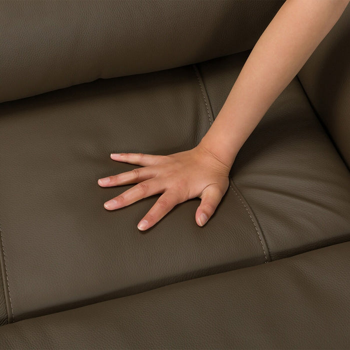 3P ELECTRIC SOFA N-BELIEVA 3 LEATHER BR