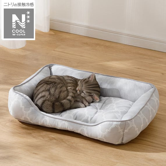 PET BED N-COOL WSP M-SQUARE GY S244